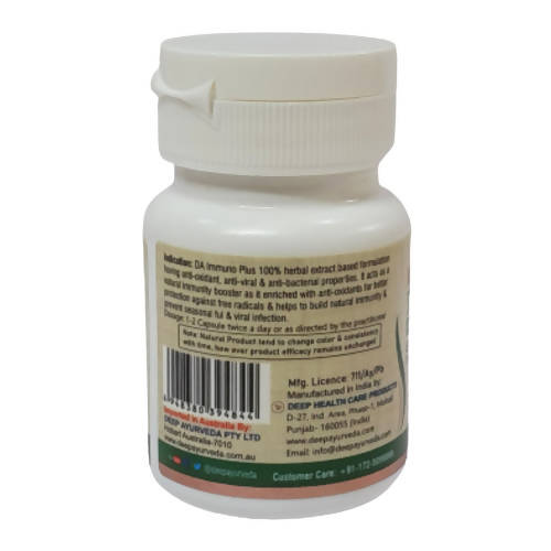 Deep Ayurveda Immuno Plus 500mg Veg Capsules