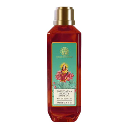 Forest Essentials Soundarya Beauty Body Oil with 24 Karat Gold