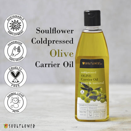 Soulflower Pure & Natural Coldpressed Olive Carrier Oil