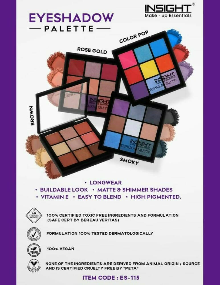 Insight Cosmetics 9 Color Eyeshadow Pallate - Color Pop