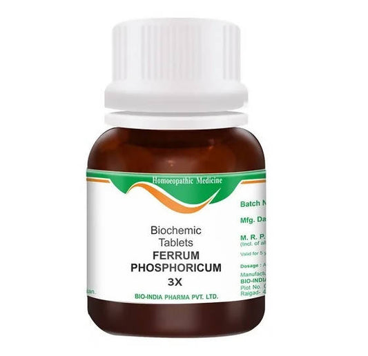 Bio India Homeopathy Ferrum Phosphoricum Biochemic Tablets