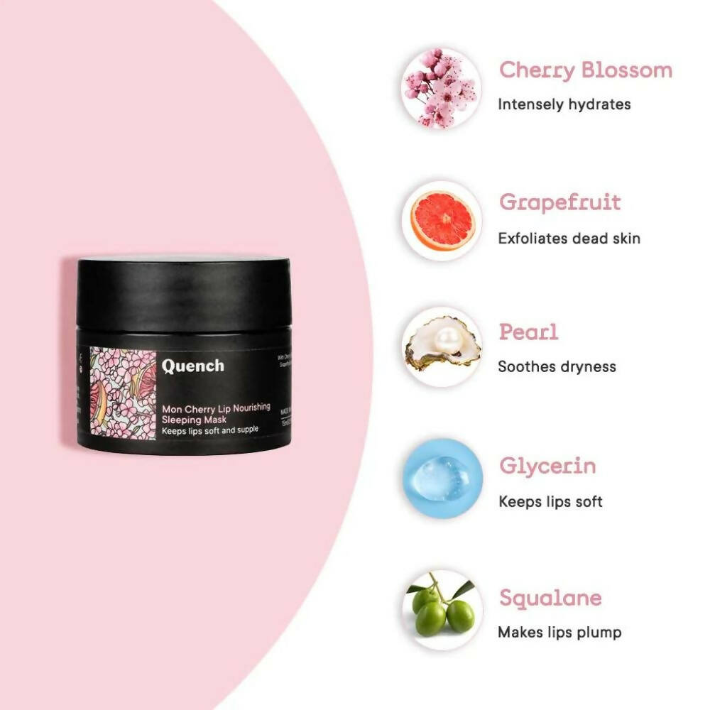 Quench Botanics Mon Cherry Lip Nourishing Sleeping Mask