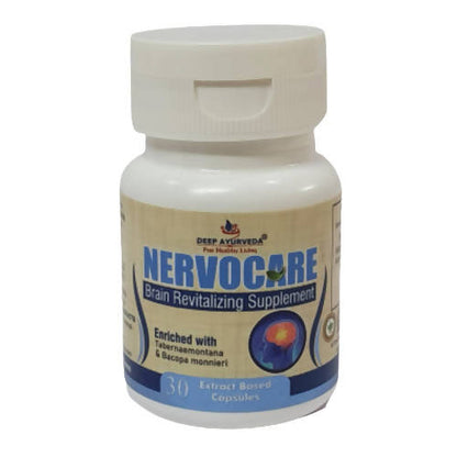 Deep Ayurveda Nervocare 500mg Veg Capsules - usa canada australia