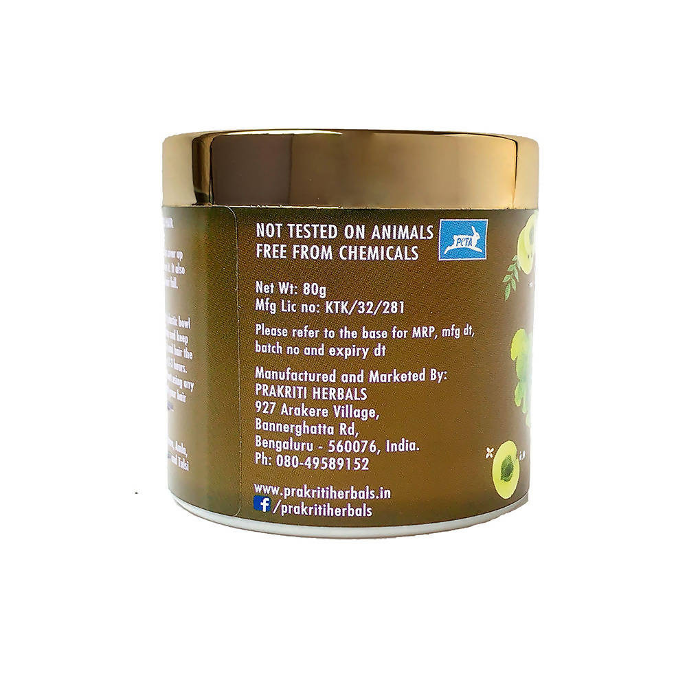 Prakriti Herbals Natural Hair Henna Herbal Amla Brahmi Bhringraj Henna Powder