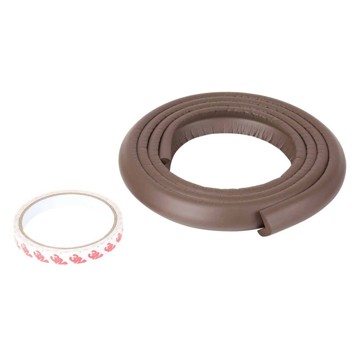 Safe-O-Kid Unique High Density L-Shaped 2 Mtr Long Edge Guard Strips- Brown