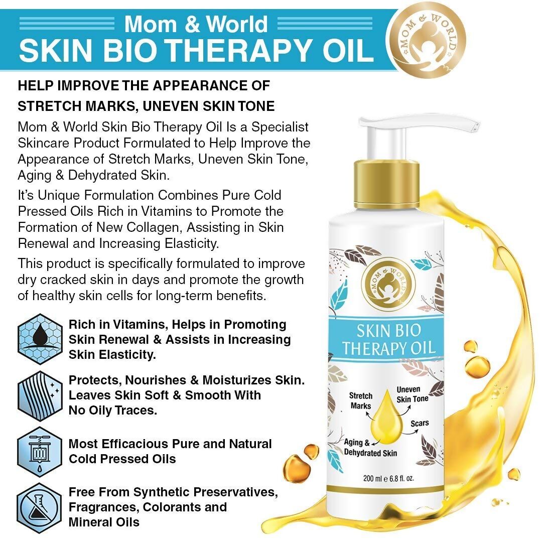 Mom & World Skin Bio Therapy Oil For Stretch Marks