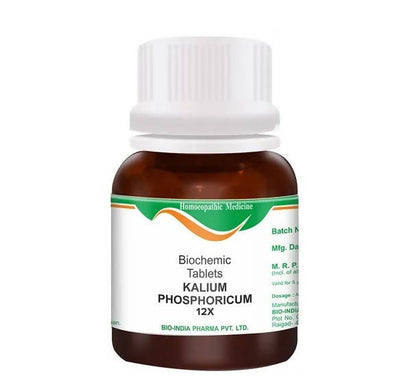 Bio India Homeopathy Kalium Phosphoricum Biochemic Tablets