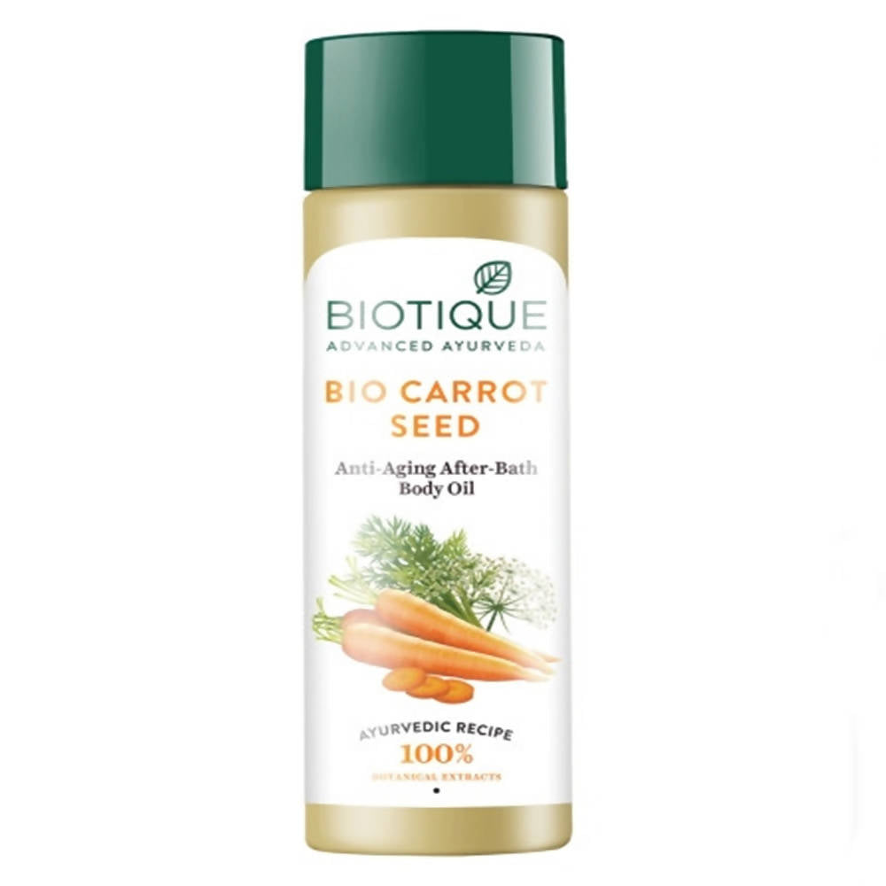 Biotique Advanced Ayurveda Bio Carrot Seed Anti-Aging After-Bath Body Oil