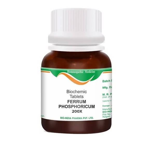 Bio India Homeopathy Ferrum Phosphoricum Biochemic Tablets