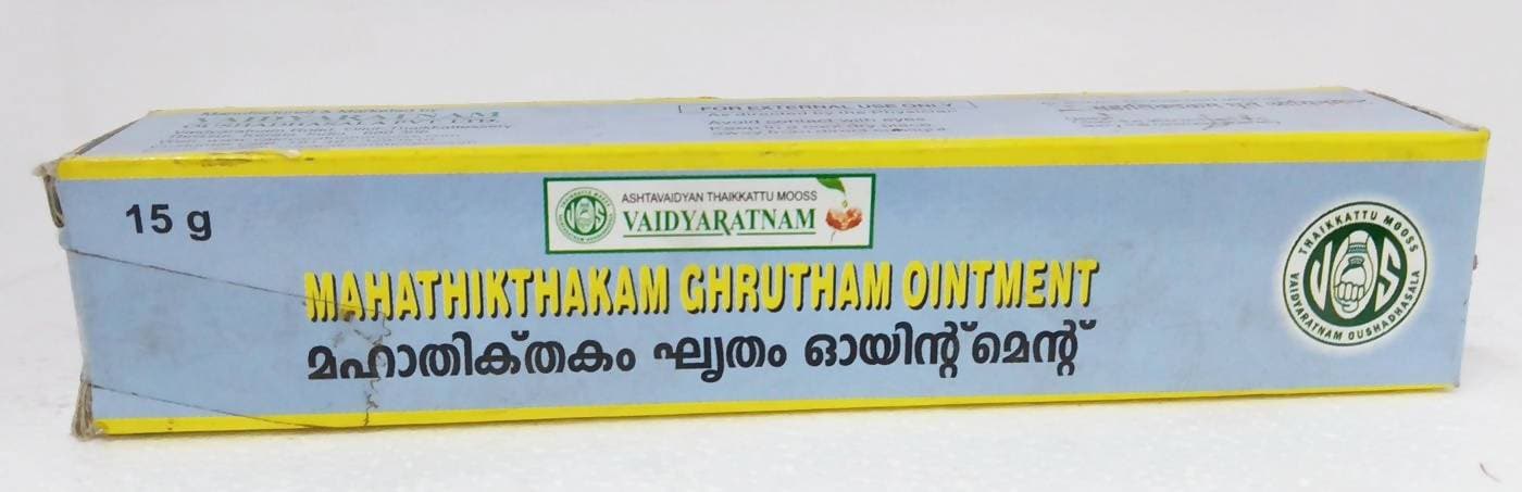 Vaidyaratnam Mahathikthakam Ghrutham Ointment