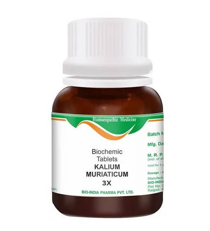 Bio India Homeopathy Kalium Muriaticum Biochemic Tablets