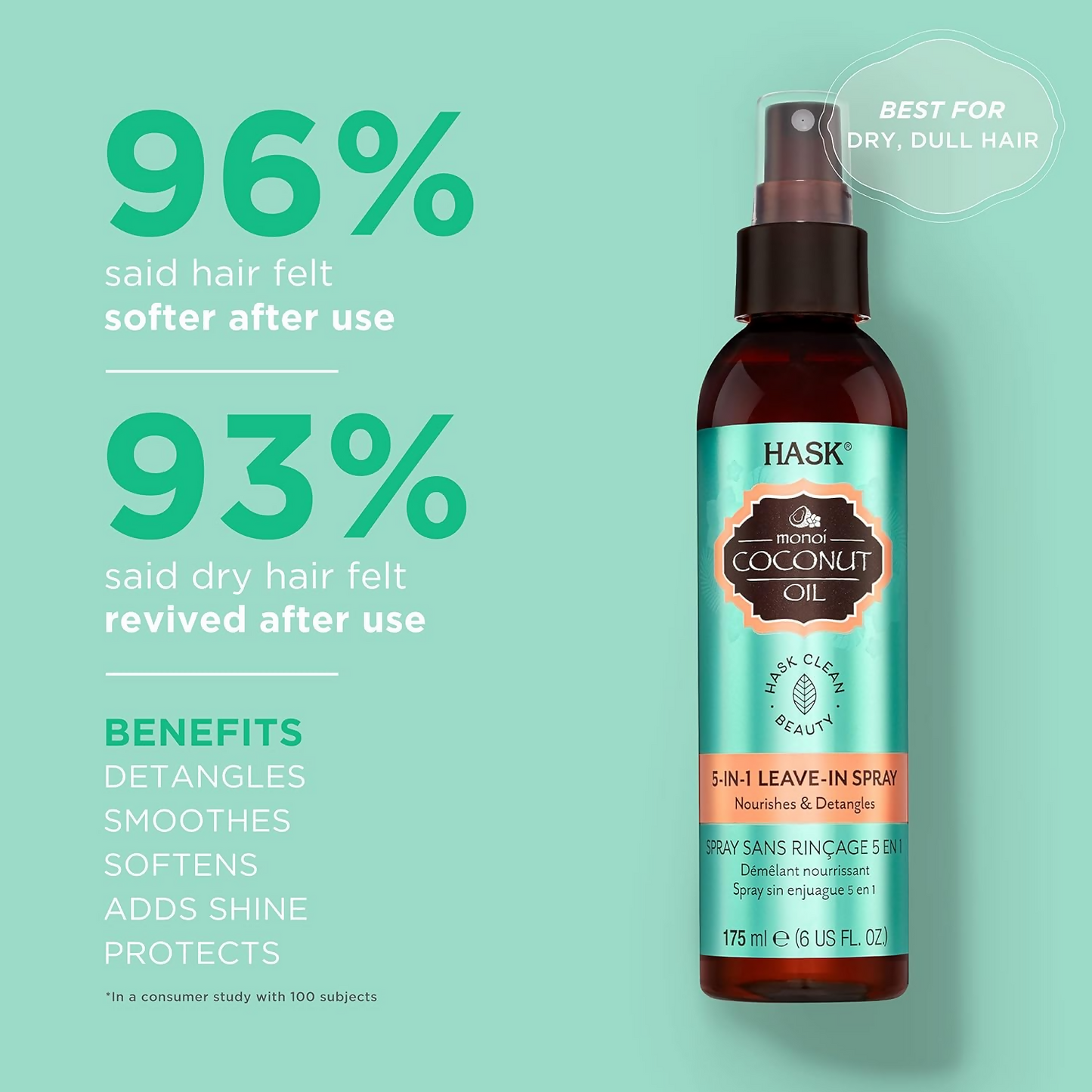 HASK Monoi Coconut Oil Leave-In Hair Spray