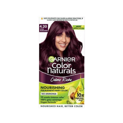 Garnier Color Naturals Creme Riche Hair Color - Shade 4.20 Wine Burgundy