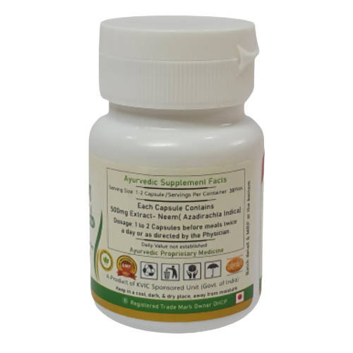 Deep Ayurveda Neem 500mg Veg Capsules