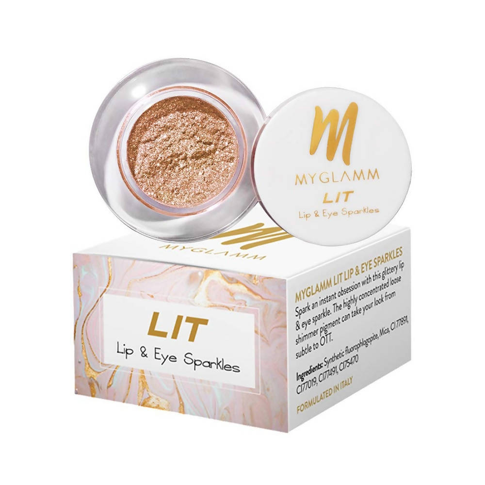 MyGlamm LIT Lip & Eye Sparkle (Your Grace) - BUDNE