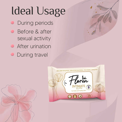 Floren Basil Intimate Wipes