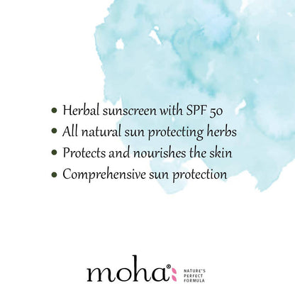 Moha Herbal Sunscreen Lotion with SPF 50