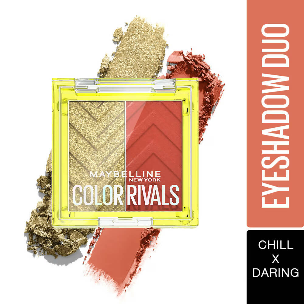 Maybelline New York Color Rivals Longwear Eyeshadow Duo - Chill X Daring