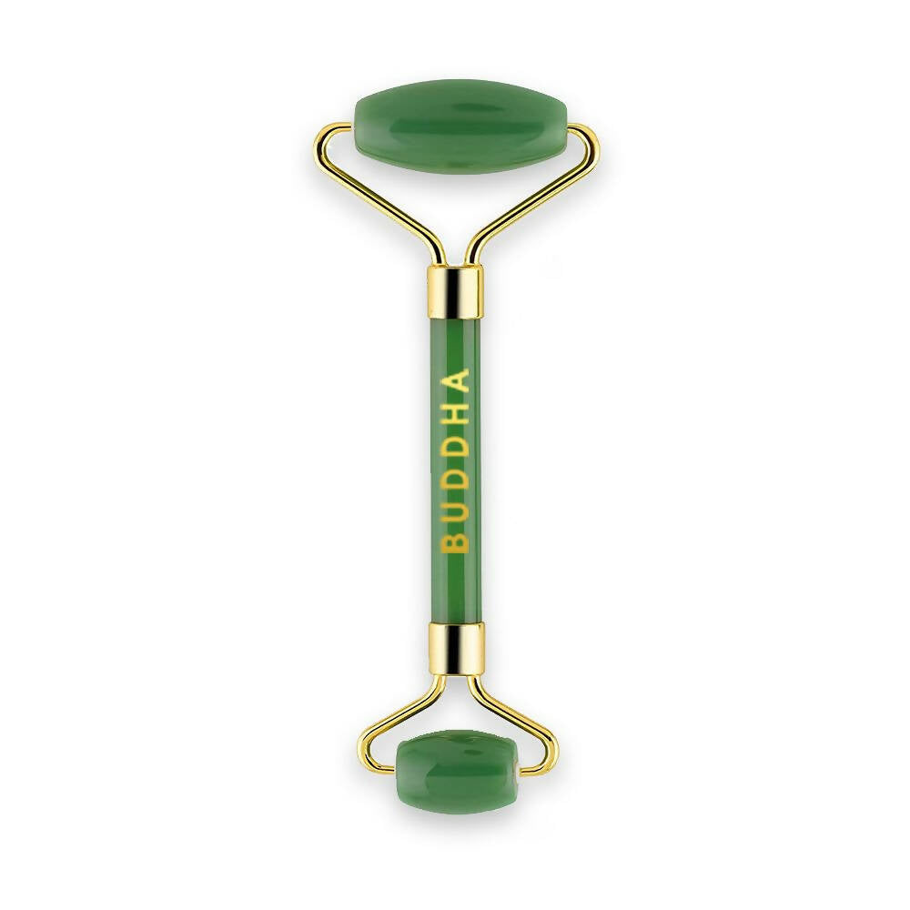 Buddha Natural Green-M Green Jade Face Roller Massager (Green) - BUDNEN