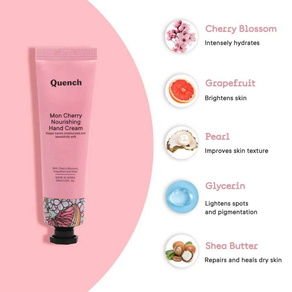 Quench Botanics Mon Cherry Nourishing Hand Cream