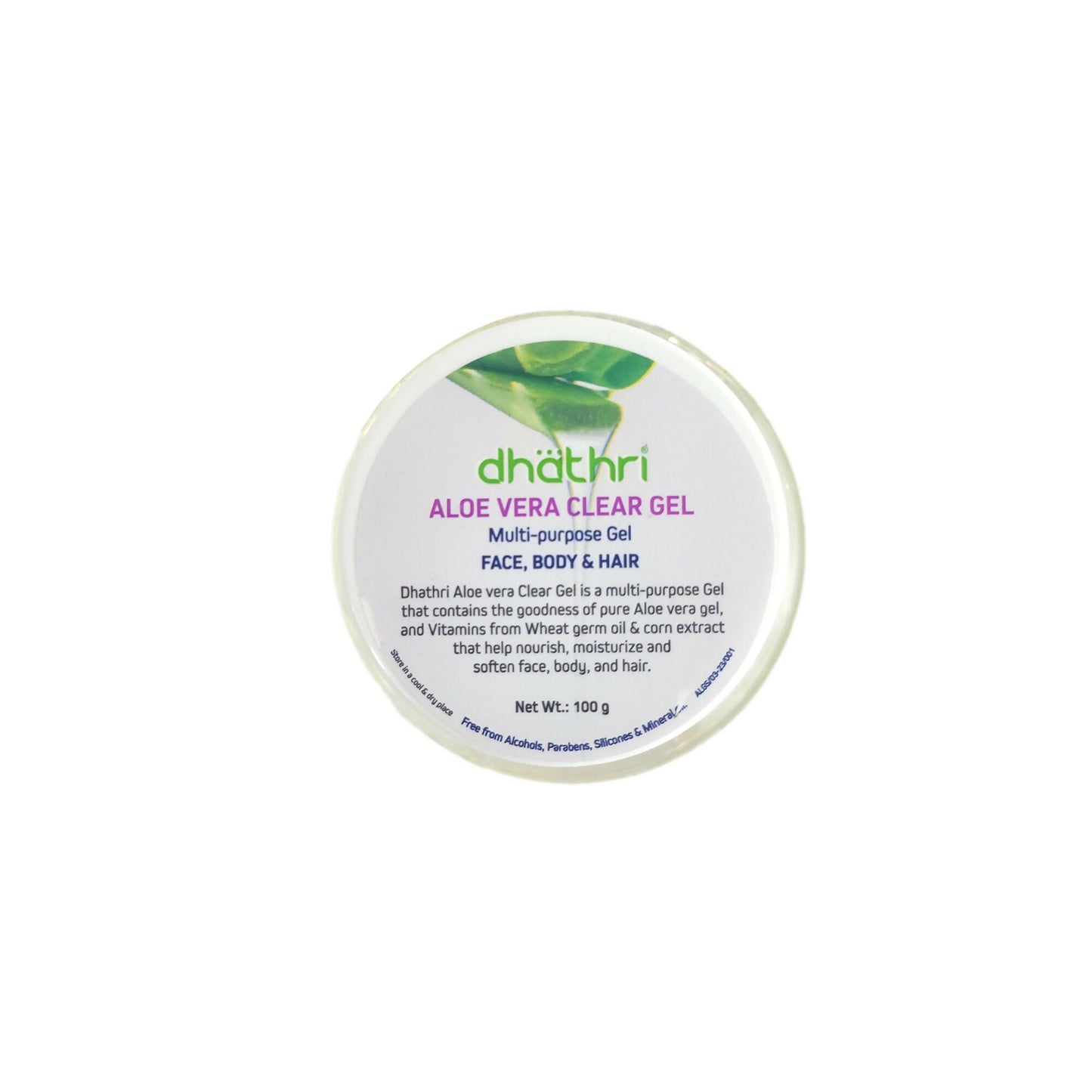 Dhathri Aloe Vera Clear Gel For Face & Hair