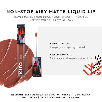 Kiro Airy Matte Liquid Lipstick - Venus Rose (Coral Pink)