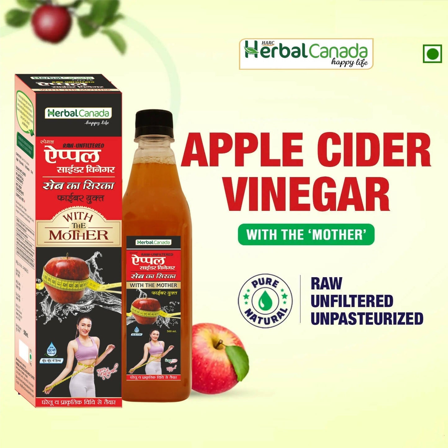 Herbal Canada Apple Cider Vinegar with Mother