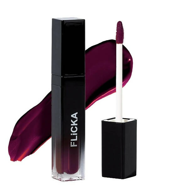 FLiCKA Set and Attack Liquid Matte Lipstick 06 Vintage Wine - Maroon - BUDNE